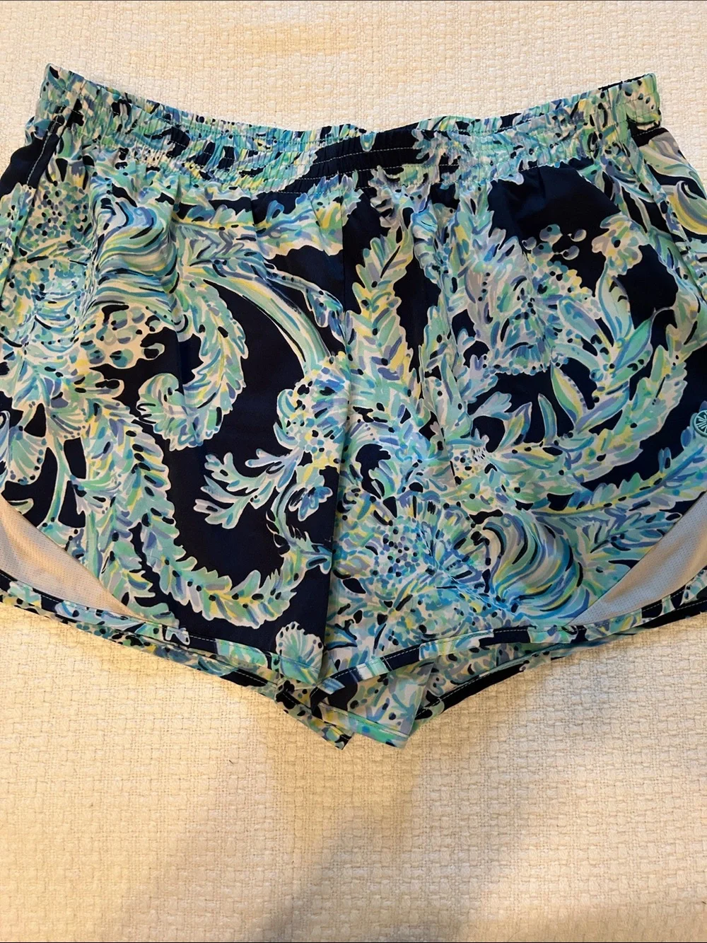 2 Pairs Lilly Pulitzer Luxletic Ocean Trail Shorts Small